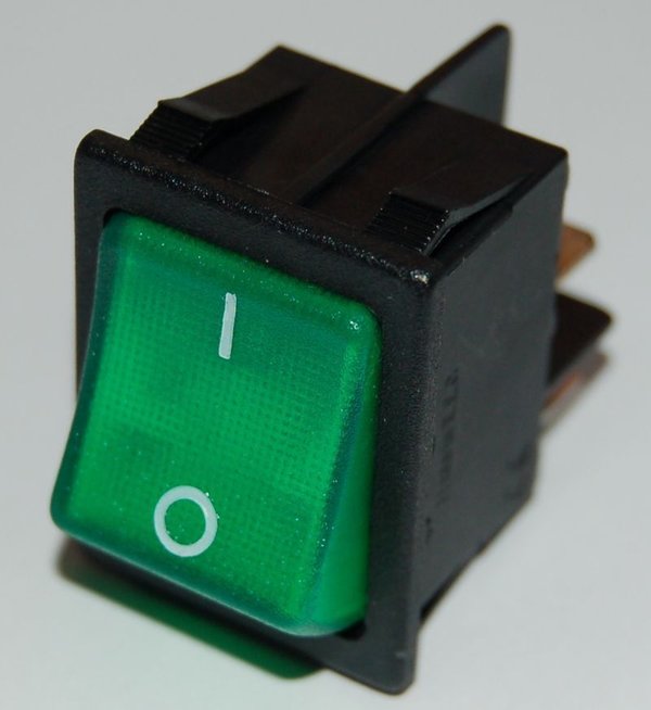 Schalter Dometic Electrolux 230V beleuchtet grün